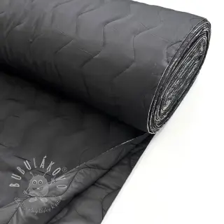 Prešívaná látka ZIG ZAG black