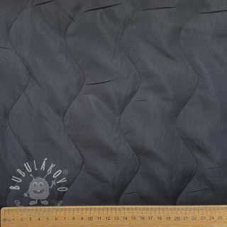 Prešívaná látka ZIG ZAG black