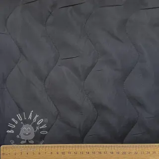 Prešívaná látka ZIG ZAG black