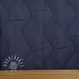 Prešívaná látka ZIG ZAG navy