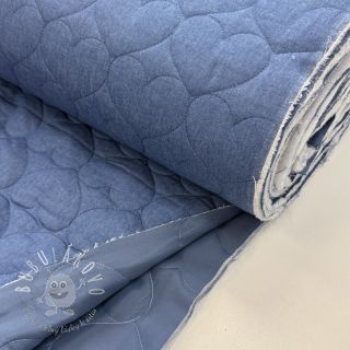 Prešívaná látka DENIM Hearts