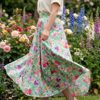 Viskóza ECOVERO Flowers design B digital print