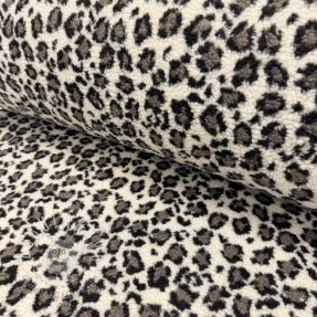 Kabátovina TEDDY JACQUARD Animal skin brown