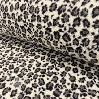 Kabátovina TEDDY JACQUARD Animal skin brown