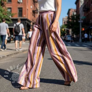 Viskóza RADIANCE Stripes lavender digital print