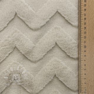 Fleece Abstract beige