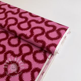 Viskóza STRETCH Abstract pink