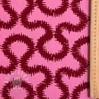 Viskóza STRETCH Abstract pink