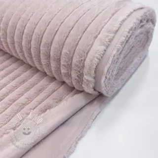 Umelá kožušina Stripes Luxe old rose