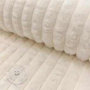 Umelá kožušina Stripes Luxe ecru