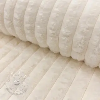 Umelá kožušina Stripes Luxe ecru