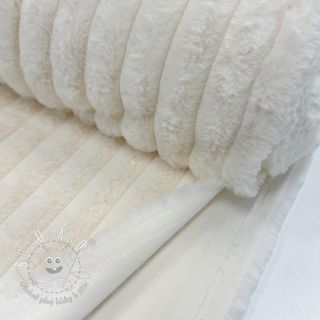 Umelá kožušina Stripes Luxe ecru