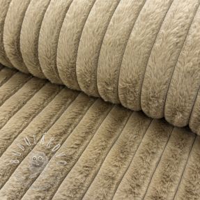 Umelá kožušina Stripes Luxe beige