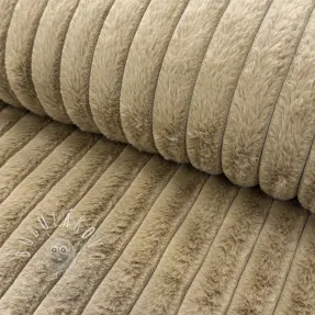 Umelá kožušina Stripes Luxe beige