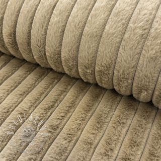 Umelá kožušina Stripes Luxe beige