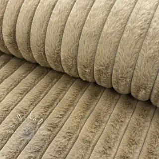 Umelá kožušina Stripes Luxe beige