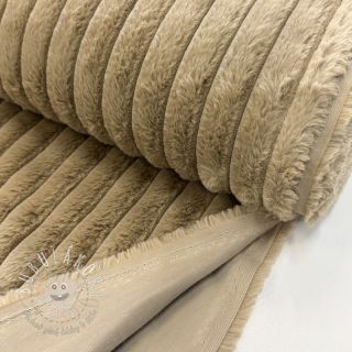 Umelá kožušina Stripes Luxe beige