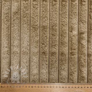 Umelá kožušina Stripes Luxe beige