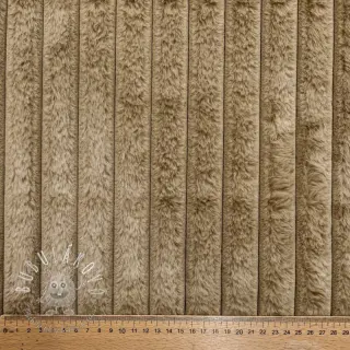 Umelá kožušina Stripes Luxe beige