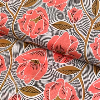 Bavlnená látka VOILE Timi flowers