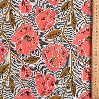 Bavlnená látka VOILE Timi flowers