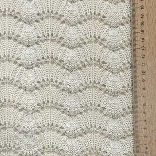 Pletenina jacquard LUREX ecru
