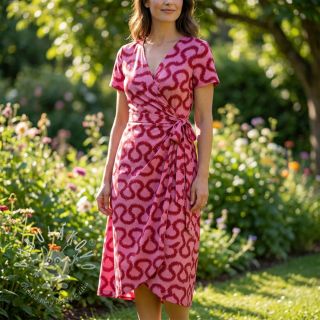 Viskóza STRETCH Abstract pink