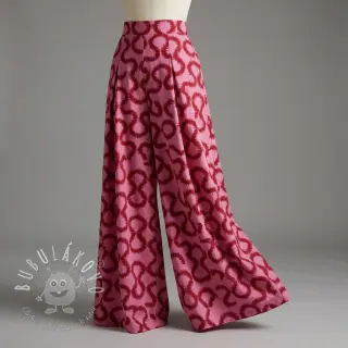 Viskóza STRETCH Abstract pink