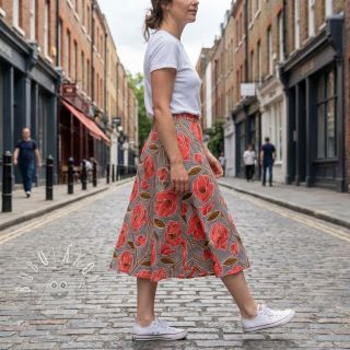 Bavlnená látka VOILE Timi flowers