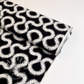 Viskóza STRETCH Abstract black