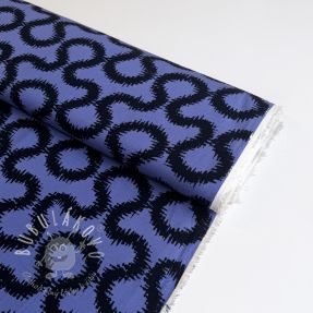 Viskóza STRETCH Abstract blue