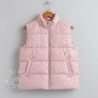 Prešívaná látka FOIL Hearts