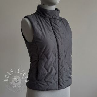 Prešívaná látka ZIG ZAG black