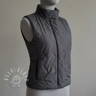 Prešívaná látka ZIG ZAG black