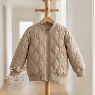 Prešívaná látka ZIG ZAG beige