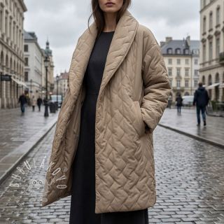 Prešívaná látka ZIG ZAG beige