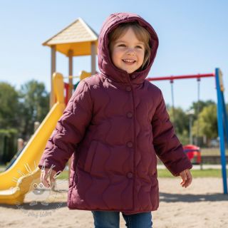 Prešívaná látka ZIG ZAG aubergine