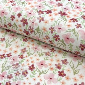 Dvojitá gázovina/mušelín Flowers Sisi digital print