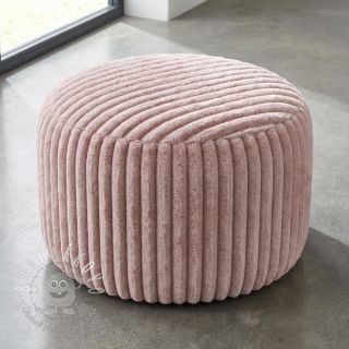 Umelá kožušina Stripes Luxe old rose