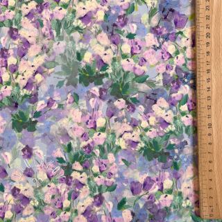 Viskóza SATIN Flowers Jamie digital print