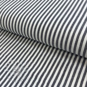 Dvojitá gázovina/mušelín YARN DYED Summer stripe navy