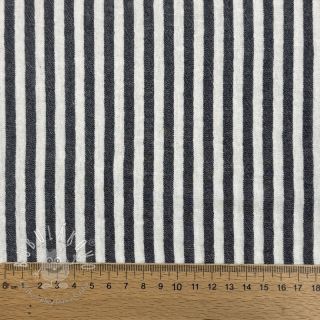 Dvojitá gázovina/mušelín YARN DYED Summer stripe navy