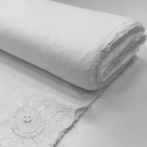 Dvojitá gázovina/mušelín BORDER Helene white
