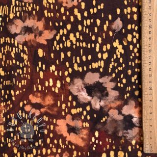 Viskóza SATIN Abstract flow digital print