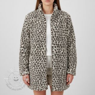 Kabátovina TEDDY JACQUARD Animal skin brown