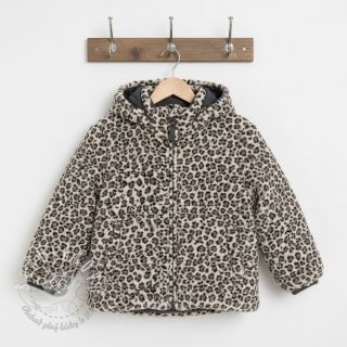 Kabátovina TEDDY JACQUARD Animal skin brown