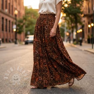 Viskóza SATIN Abstract flow digital print