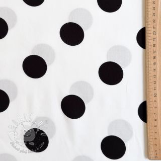 Viskóza RADIANCE Polka BIG dot white