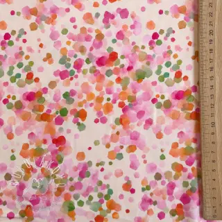 Viskóza SATIN Dots digital print