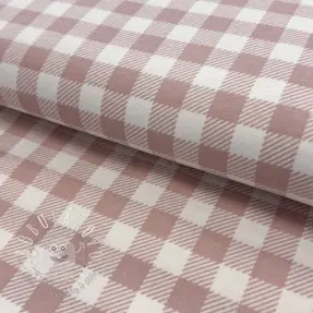 Bavlnená látka FLANNEL BIG Check light pink